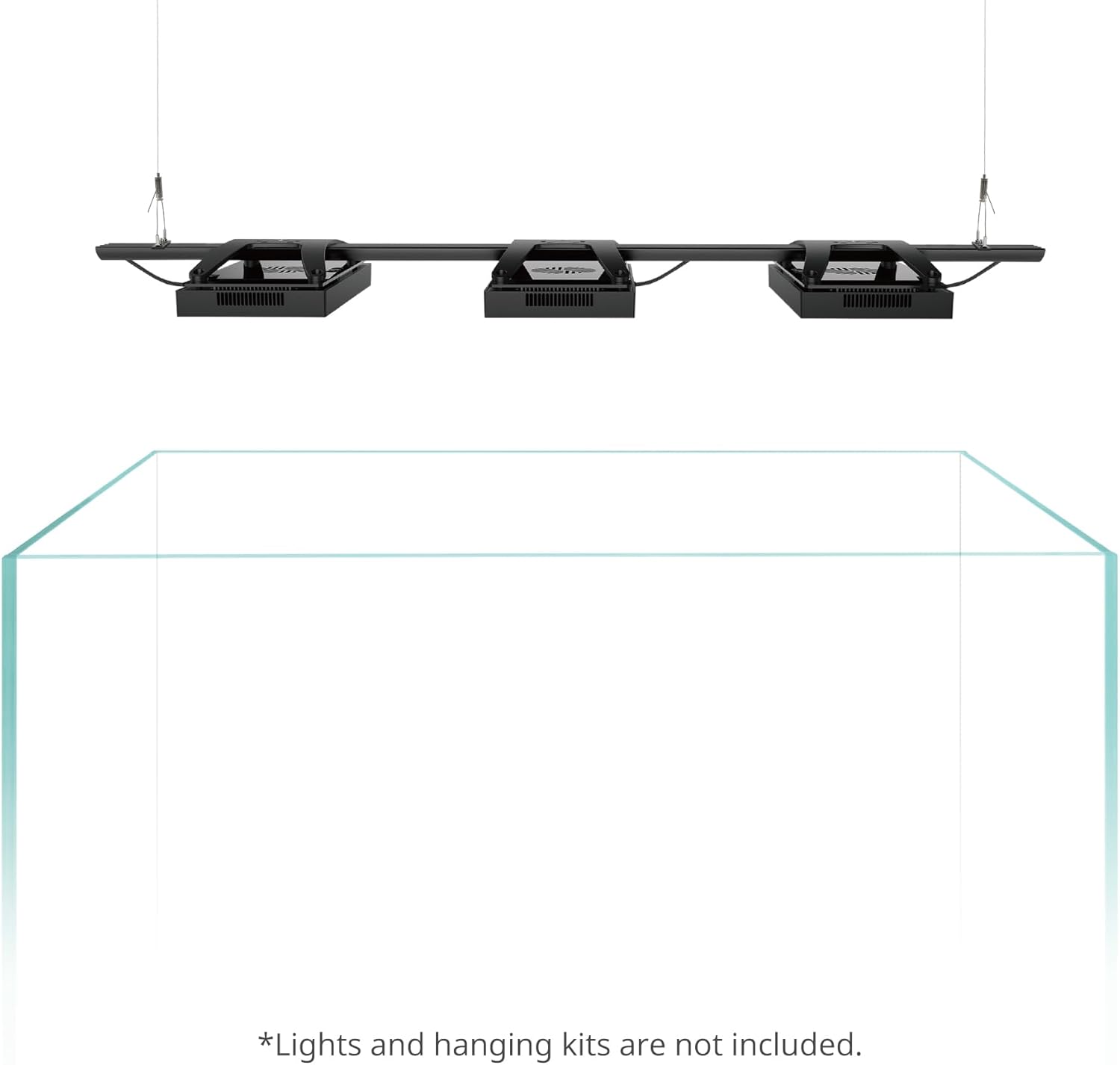 NICREW Multi-Light HyperReef Mount System Sliding Rail, Ideal for 48-60'' Tanks