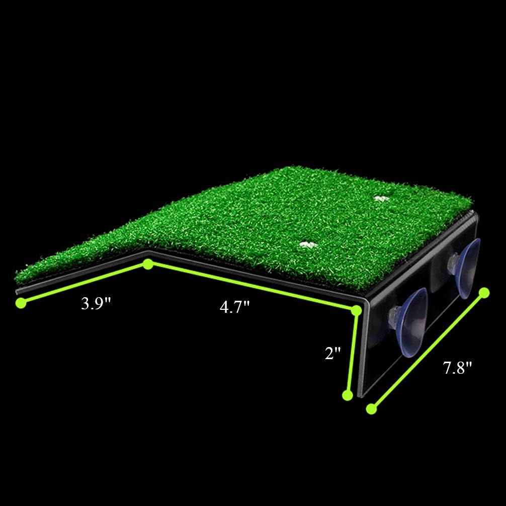 HIERYAN Turtle Basking Platform, Tortoise Ramp Reptile Tank Ladder Resting Terrace, Tortoise Ramp Reptile Ladder Resting Terrace Fish Tank Aquarium Turtle Dock Floating Décor, Large