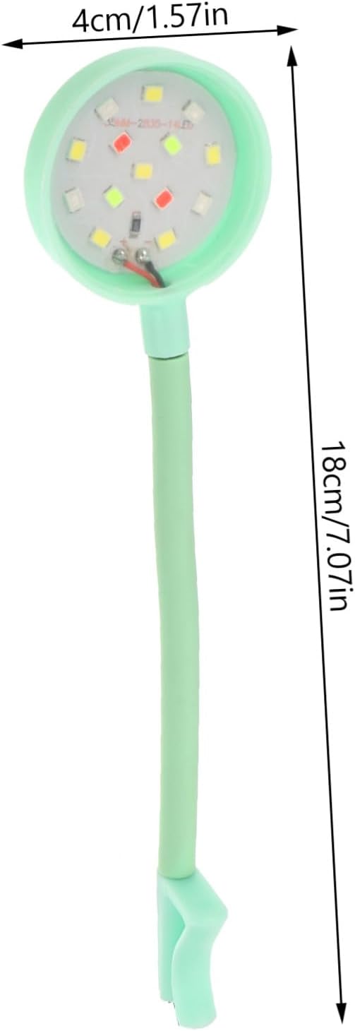 jojofuny Compact Clip-Type Aquarium Lamp USB LED Fish Tank Light for Planted Tanks Design with Easy Installation and Heat Dissipation Suitable for Small Fish Bowls