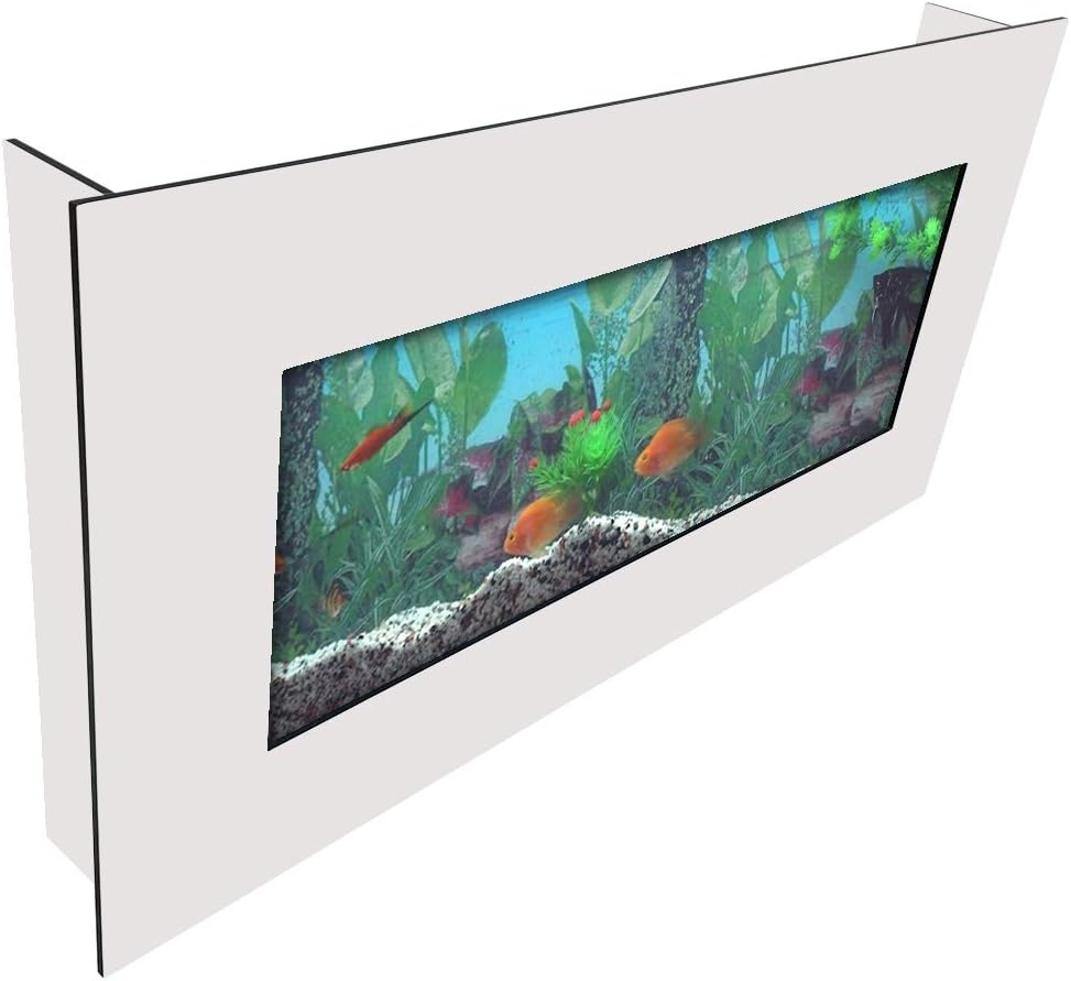 Aussie Aquariums AA-Skyline-MWHITE 2.0 Wall Mounted Aquarium, Matte White