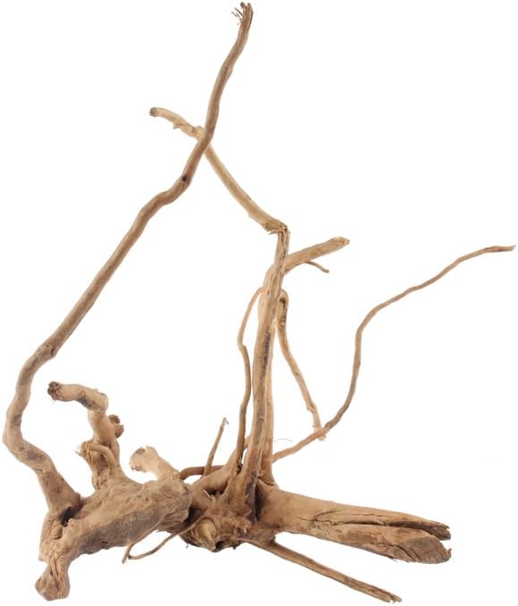 Emours Natural Aquarium Driftwood Tropical Fish Plant Habitat Decor Vary Sizes, 2 Pcs Set (Medium)