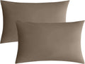 JELLYMONI Pillowcases King Set of 2 Cotton Envelope Pillow Covers Khaki 20×36in Bed Pillow Cases 100% Washed Cotton Soft Breathable (Pillows are not Included)