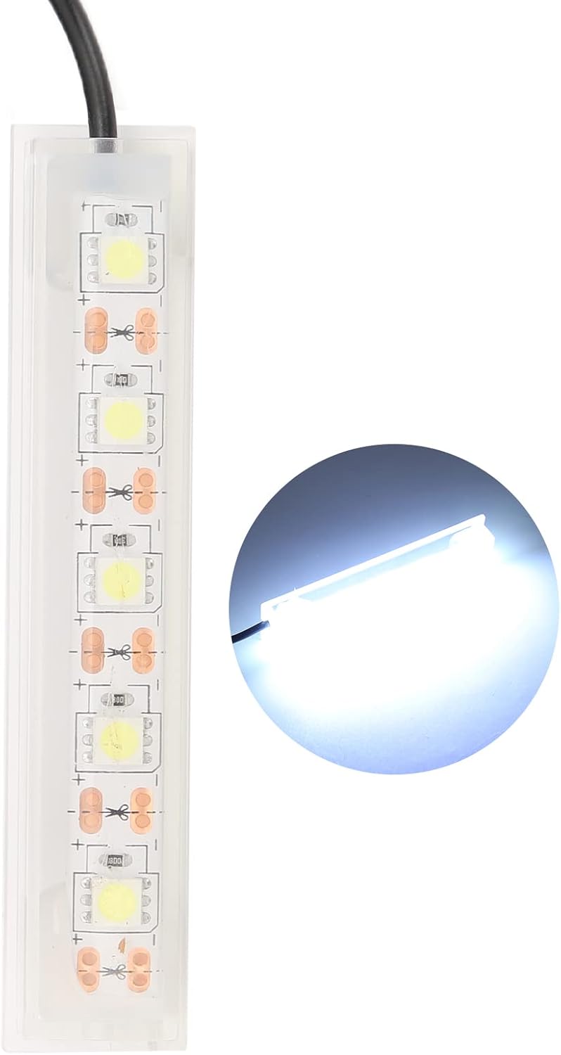 Pssopp Color Changing Dimmable LED Aquarium Light, Plastic Aquarium Light for Freshwater Plants, USB Powered Small Lamp for Fish and Desk Decoration