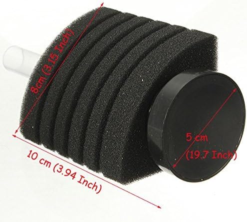 CNZ® XY-2891 Air Driven Biochemical Bio Corner Sponge Filter for Aquarium Fish Tank