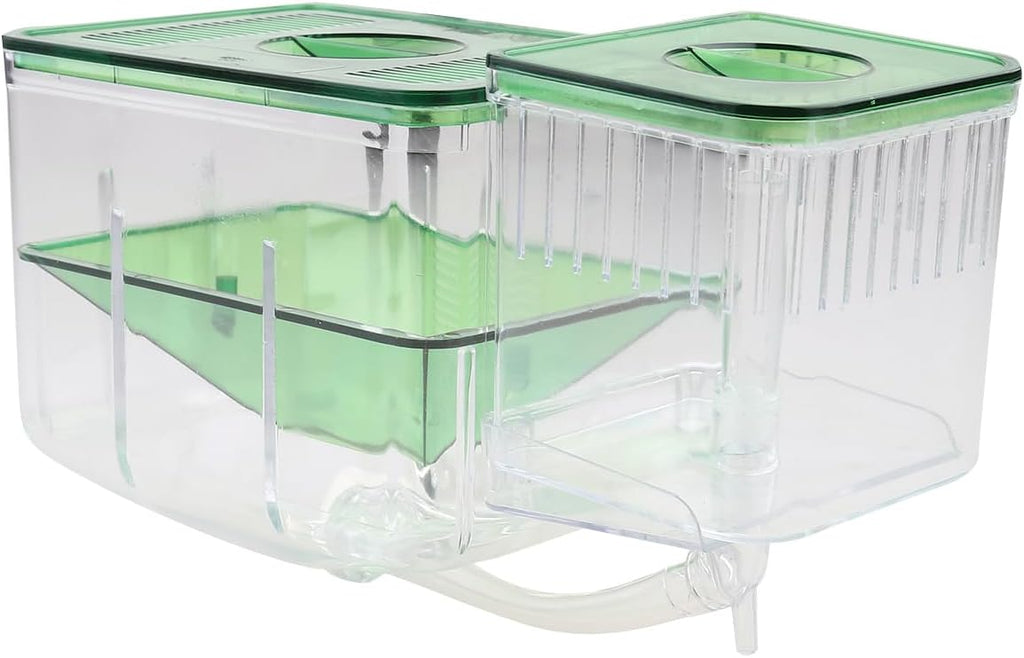 Fish Breeding Box, Transparent Aquarium Box Double Breeding Aquarium Fry Hatchery Breeding Box for Guppy Baby Fish Hatchery Fish Tank Divider