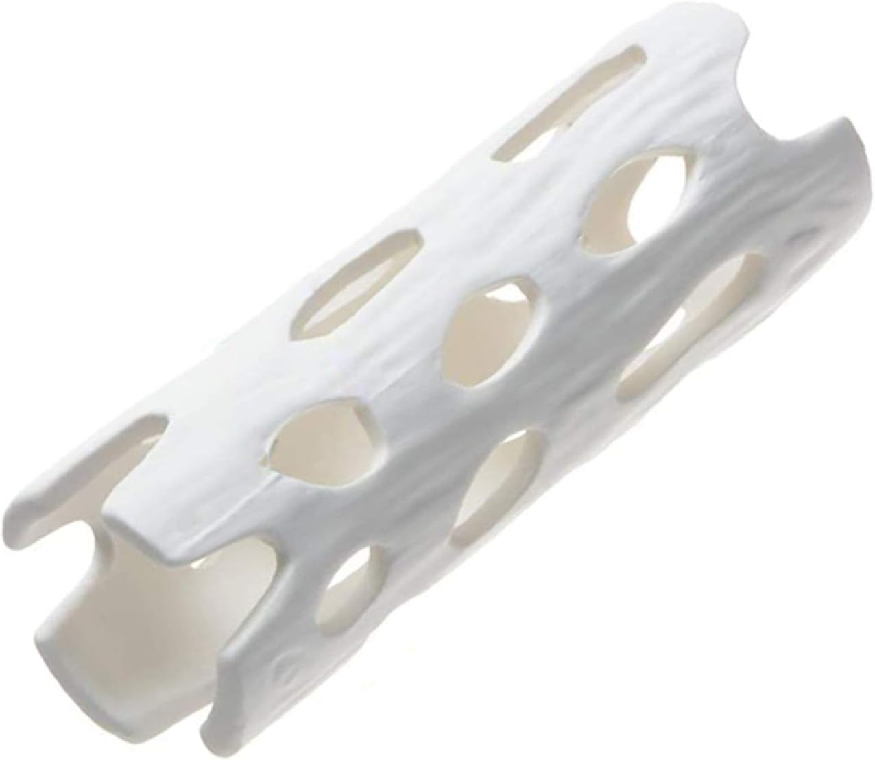 XMHF Aquarium Decor Shrimp Shelter Tube Breeding Hiding Cave Holes Ornaments Fish Tank Decorations White