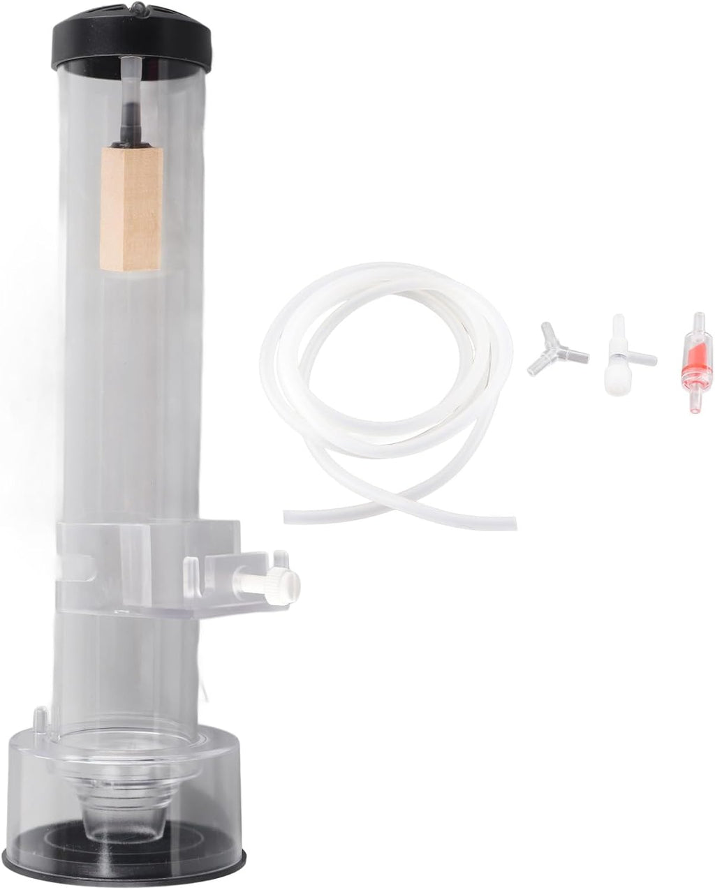 Pssopp Fish Protein Skimmer, Borosilicate Glass Aquarium Filter, Efficient Protein Separator for Marine and Freshwater Tanks