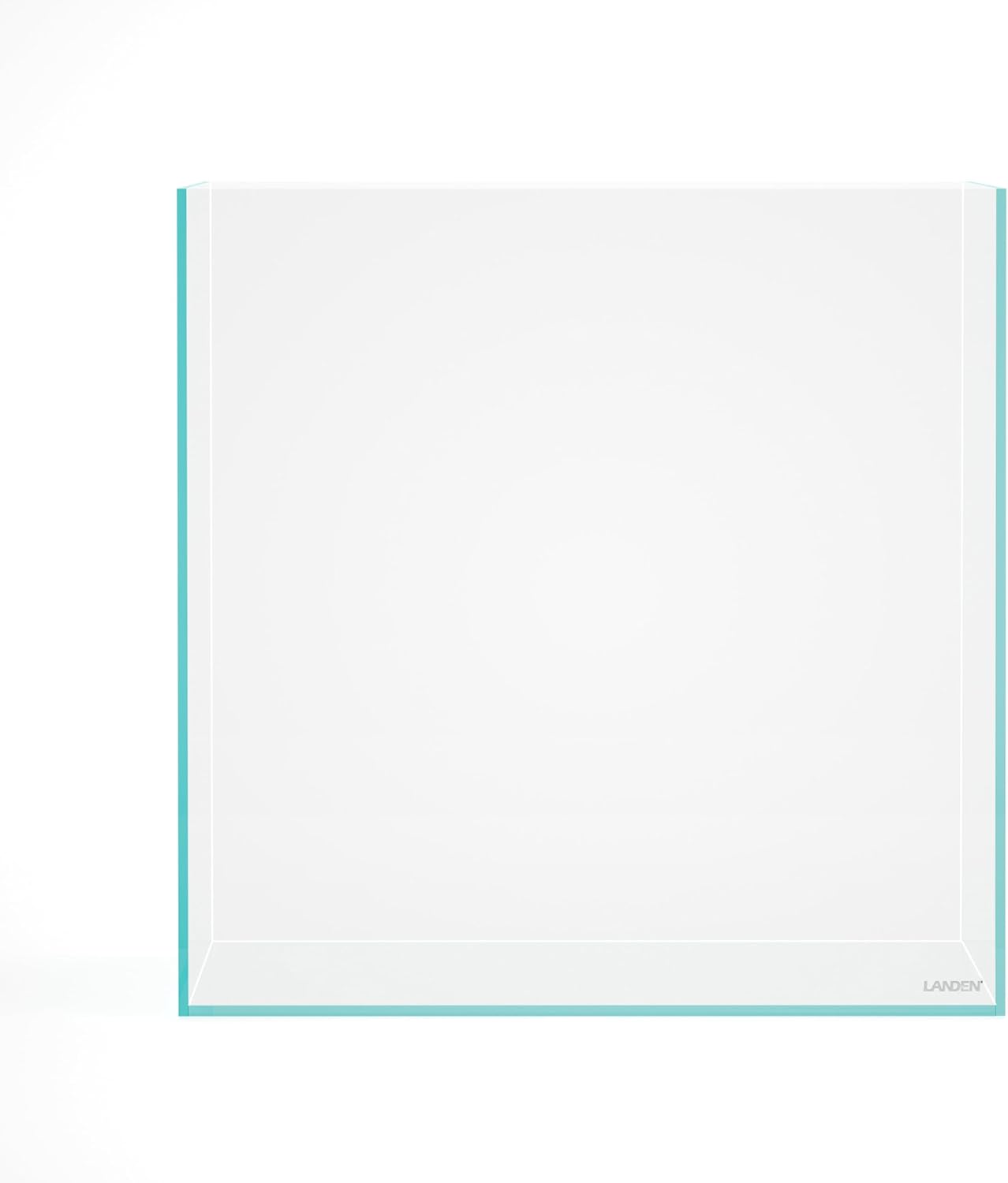 LANDEN Cube Rimless Low Iron Aquarium Fish Tank,23.62" L × 23.62" W × 23.62" H (60cm x 60cm x60cm) 10mm Thickness with Nano Foam Leveling Mat Included
