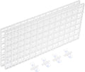 uxcell 2Pcs Aquarium Fish Tank Divider, 12x6 Inch Plastic Egg Crate Light Diffuser Grid Filter Bottom Partition Separator with Sucker Clips and Suction Cups for Aquarium, White