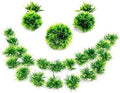 BEGONDIS Artificial Aquarium Green Water Plants Grass Ball Set 25 Pcs, Fish Tank Aquarium Decorations, Made of Soft Plastic