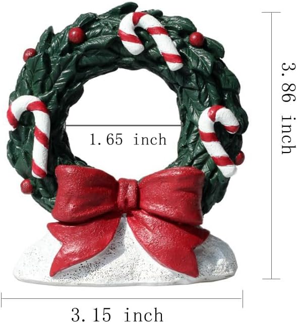 Aquarium Christmas Fireplace Decoration Package- Fish Tank Christmas Tree Statue Holiday Decoration for Aquarium Betta Fish 3 Pieces Christmas Tree + Christmas Fireplace+Wreath