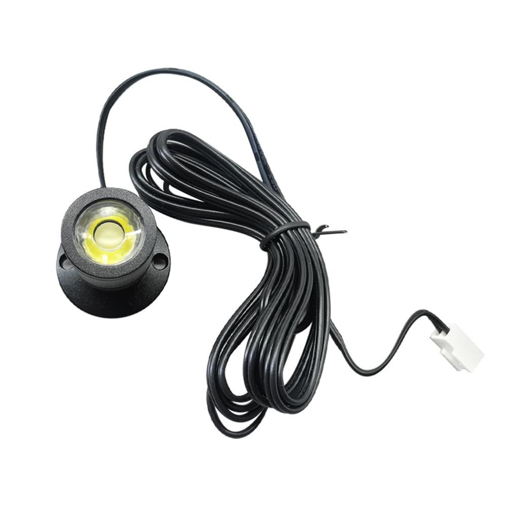 Dimmable 12V LED Mini Spotlights for Display - 1.5W Warm White 3000K, Small Spotlights for Displays with Dimmer, Black - Set of 4