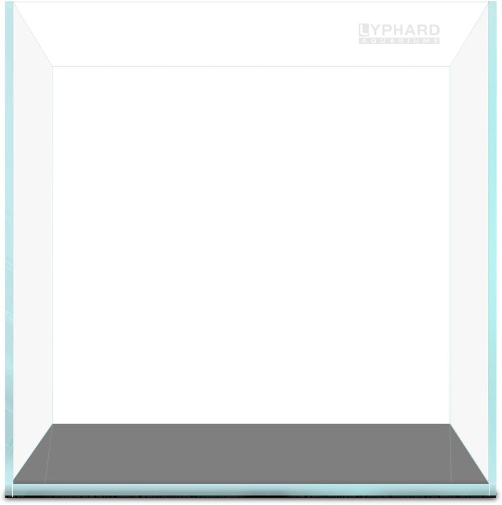 LYPHARD AQUARIUMS Tall Rimless Aquarium 3 Gallon, Ultra Clear Low Iron Nano Fish Tank for Betta, L7.9×W7.9×H11.8 Glass Thickness 5mm with EVA Foam Leveling Mat