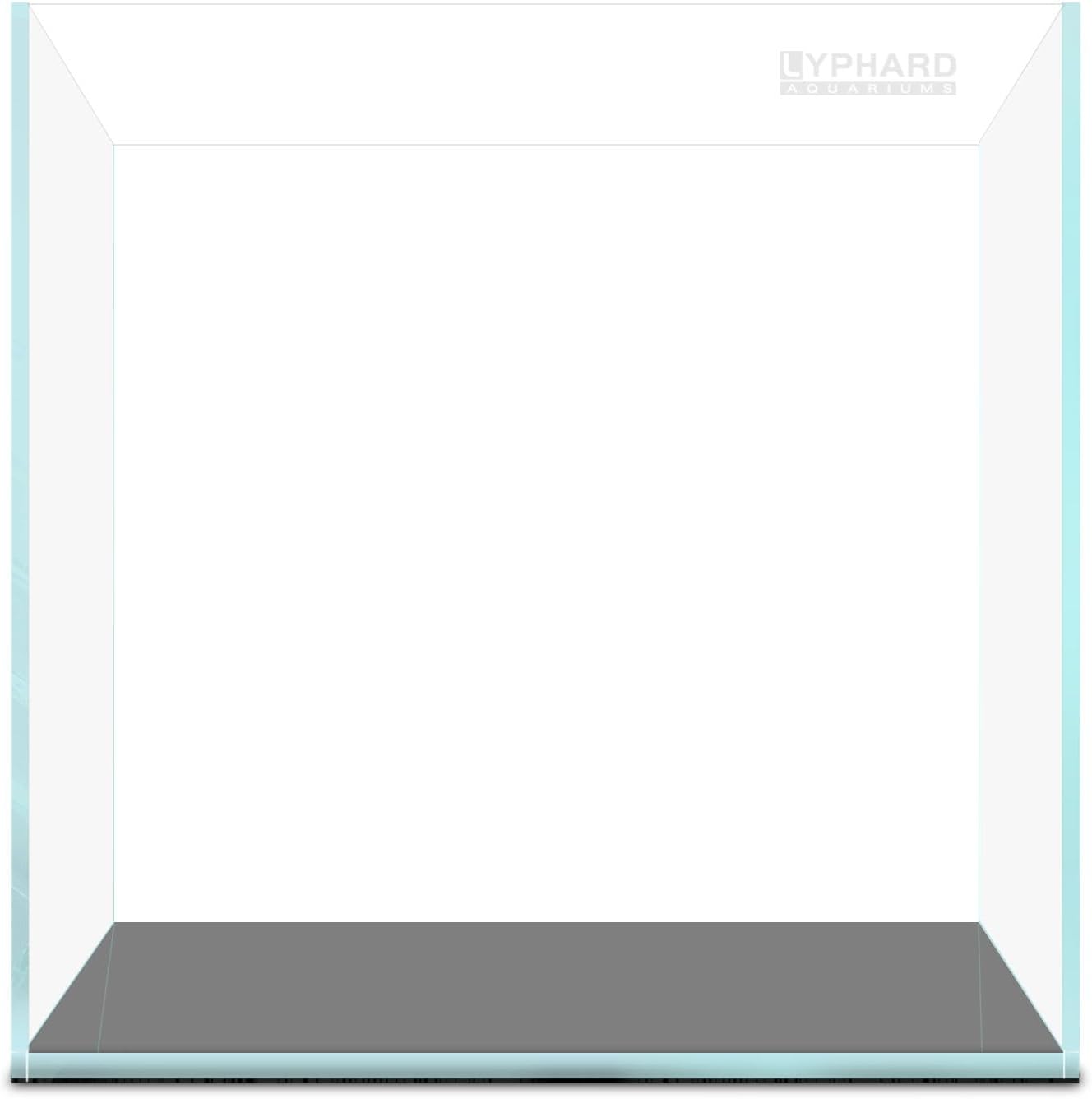 LYPHARD AQUARIUMS Tall Rimless Aquarium 3 Gallon, Ultra Clear Low Iron Nano Fish Tank for Betta, L7.9×W7.9×H11.8 Glass Thickness 5mm with EVA Foam Leveling Mat