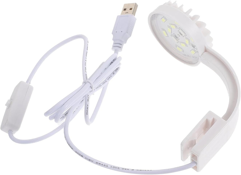 USB Aquarium LED Lamp Fish Tank Light with High Penetration for Watergrass Growth Compact White Reef LED Lighting for Nano and Betta Tanks