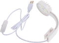 USB Aquarium LED Lamp Fish Tank Light with High Penetration for Watergrass Growth Compact White Reef LED Lighting for Nano and Betta Tanks