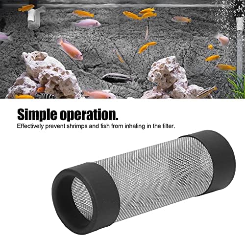 Pssopp Aquarium Filter Mesh Fish Intake Strainer Cover - Stainless Steel Guard (Inner Diameter 18mm)