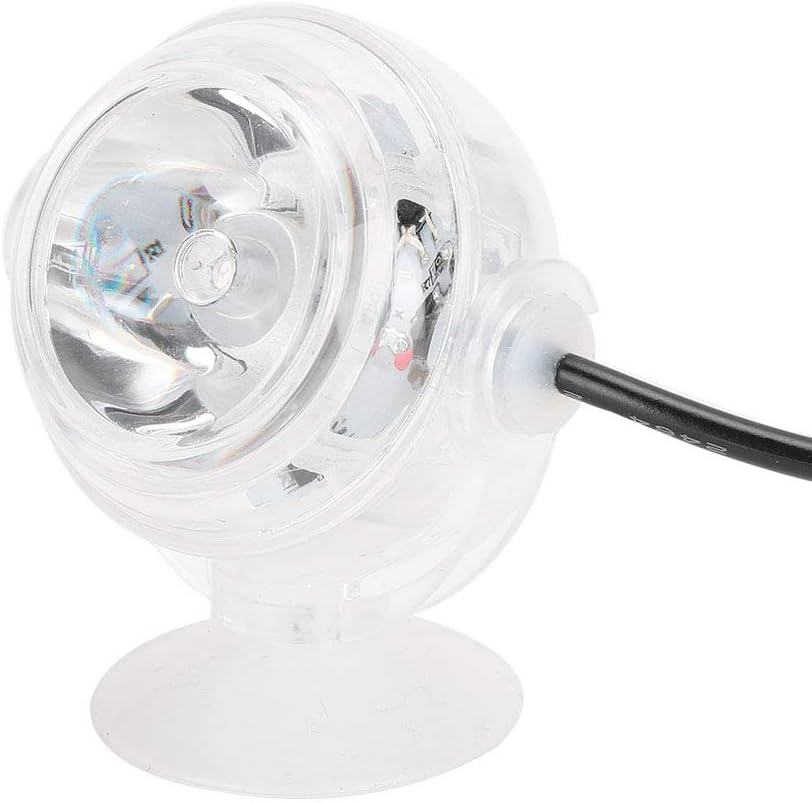 Aquarium Lights, Colorful Gradient Submersible LED Fish Light, LED Aquarium Light, Night Spot Light, US Plug White, for Home Aquariums, Office Tanks, and Decorative Fish Tanks