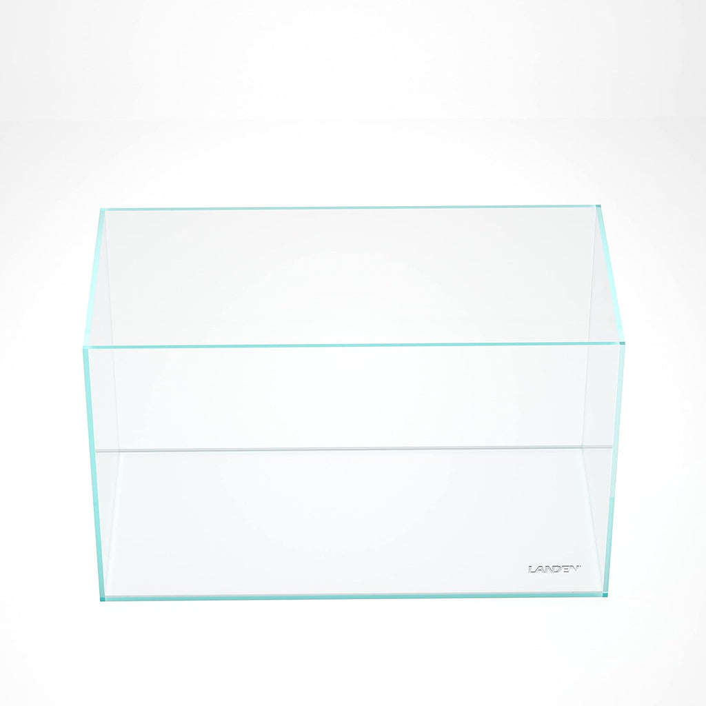 LANDEN 60P 16 Gallon Rimless Low Iron Aquarium Tank, 23.6" W × 11.8" D × 14.2" H (60cm x 30cm x 36cm) 6mm Thickness with Nano Foam Leveling Mat