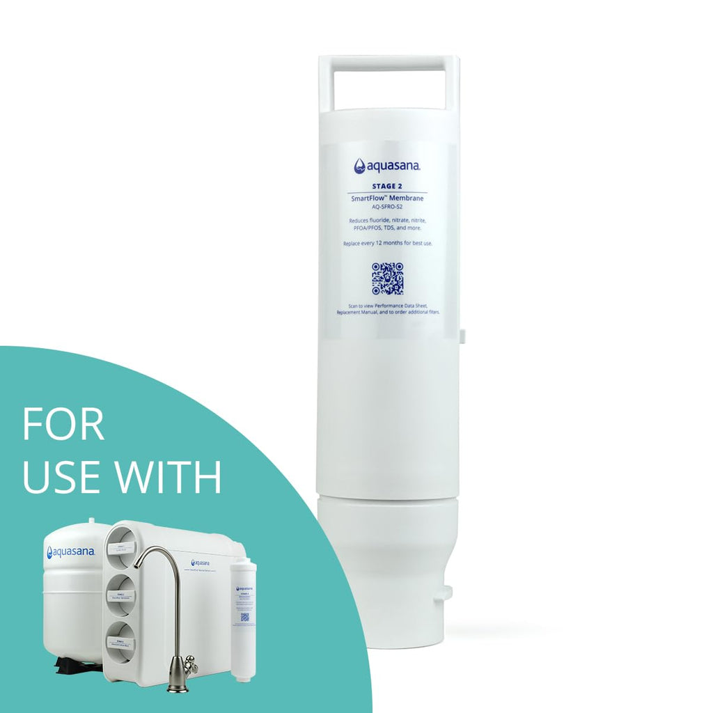 Aquasana SmartFlow™ Reverse Osmosis Water Filter Stage 2 Reverse Osmosis Membrane Replacement Lasts 1 Year - Not Compatible with OptimH2O - Replacement only
