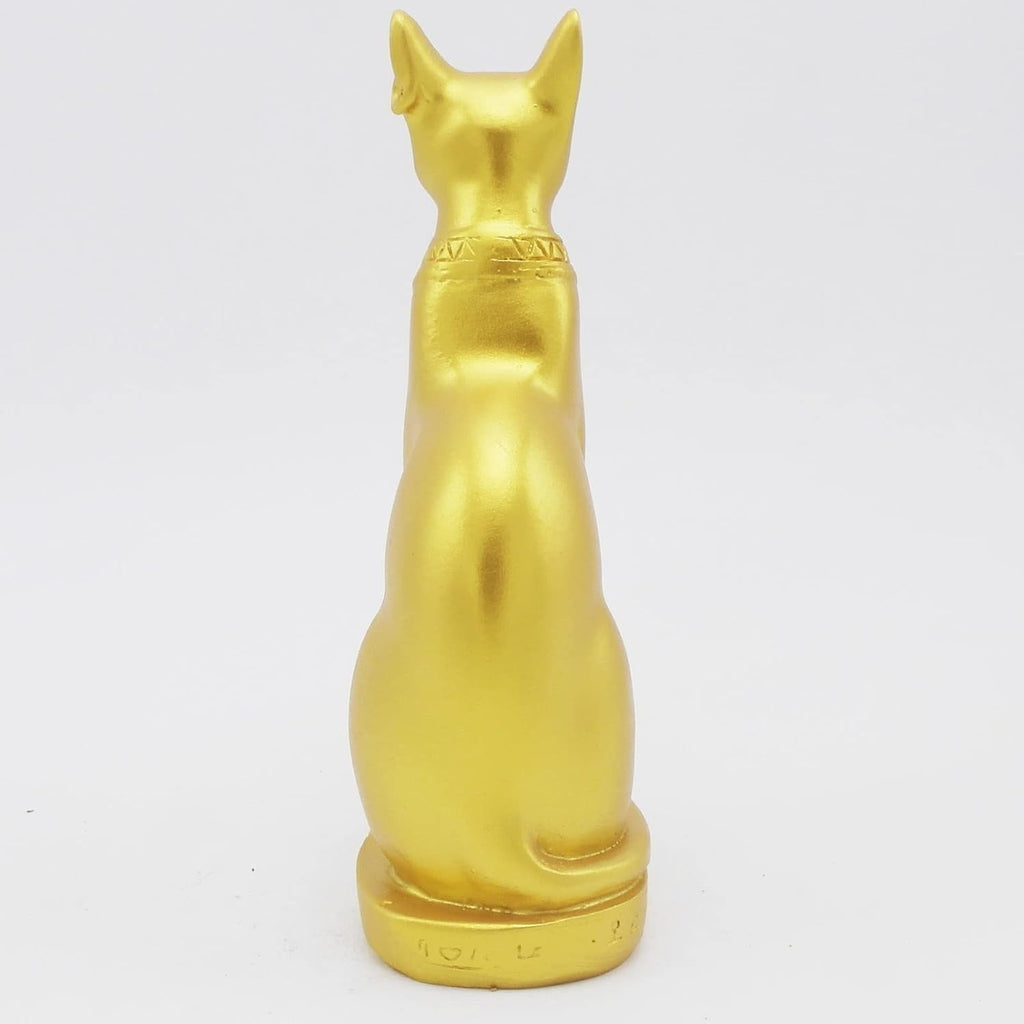Aquarium Ancient Egypt Fish Tank Decorations Cat Goddess Bastet Reptile Turtle Lizard Spider Tanks Terrarium Egyptian Temple Décor Ornament Pet Gold