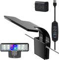 Aquarium Light, 3 Mode Clip on Fish Tank Light with Timer Function, Full Spectrum Aquarium Plant Light, Adjustable Brightness, for 6-10 Inch Fish Tank