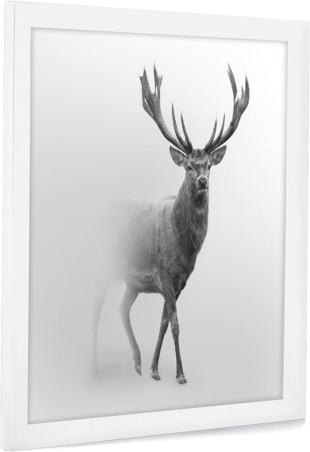 Americanflat 16x16 Picture Frame with Polished Plexiglass - Epic Collection - Square Picture Frame with Engineered Wood - Wide Photo Frames for Wall display - White