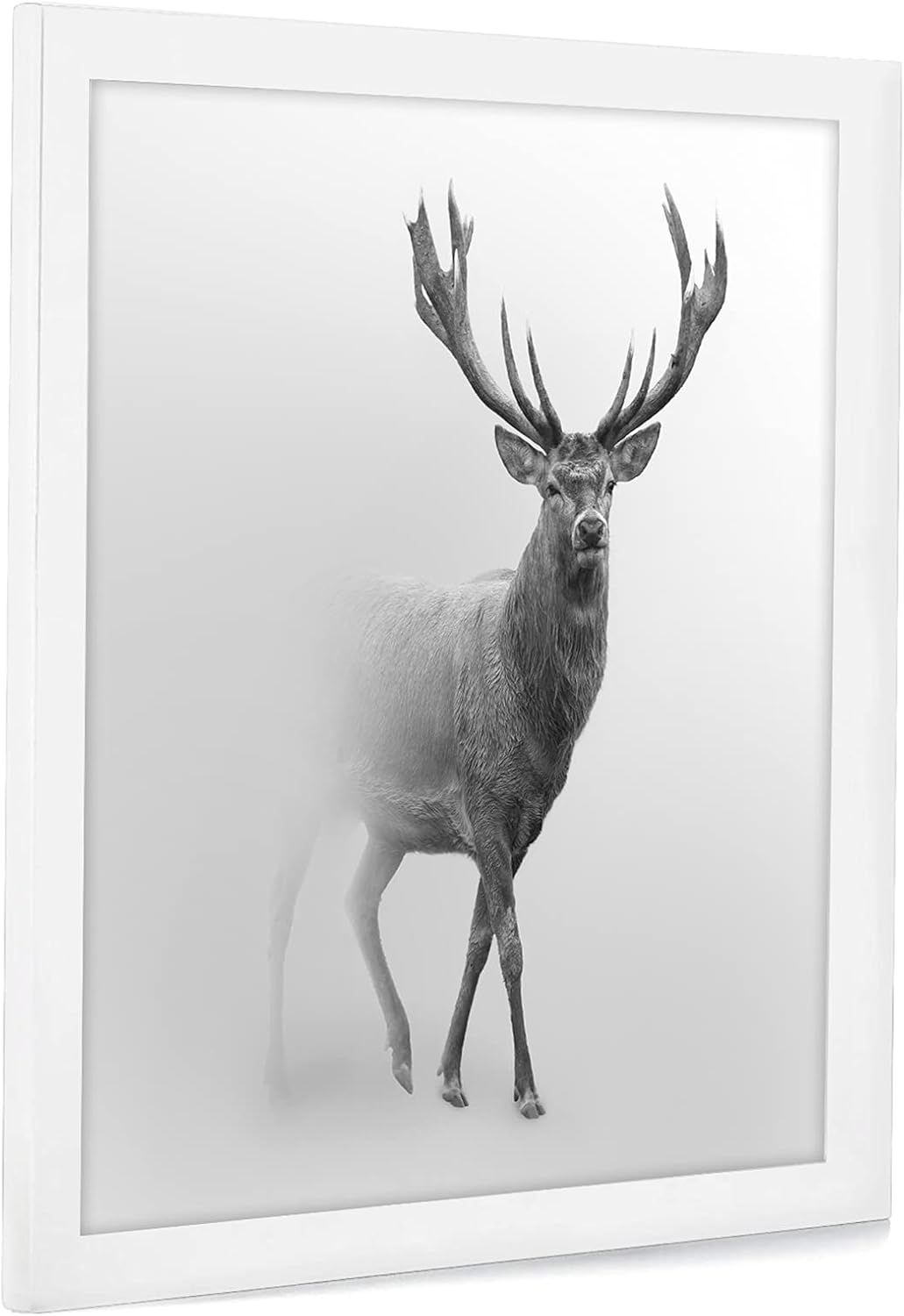 Americanflat 16x16 Picture Frame with Polished Plexiglass - Epic Collection - Square Picture Frame with Engineered Wood - Wide Photo Frames for Wall display - White