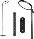 Light Therapy Lamp,12000 Lux UV-Free Sun Lamp Full Spectrum Sunlight Lamp with 12" Panel/71 High/4 Color Temperature/5 Brightness/Remote Control, 2 in 1 Retractable Floor Light Therapy Lamp