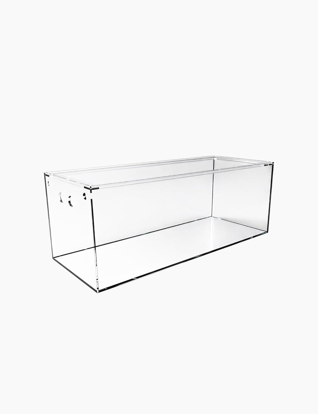 150-GO-P Gallon Starfire Aquariums with Center Overflow 60x24x24 H 12mm Shadow Overflow Peninsula