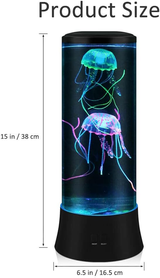 EDIER Jellyfish Lamp, LED Fantasy Jelly Fish Light, 7 Color Setting Jellyfish Tank Table Lamp Decorations for Home Office Decor Great Gifts for Kids