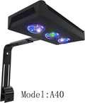 45W Full Spectrum Reef LED Light for SPS/LPS Corals – Dimmable Aquarium Light with Sunrise, Sunset & Moonlight Modes – Perfect for Saltwater & Nano Reef Tanks (10-24 Inch, up to 40 Gallons)