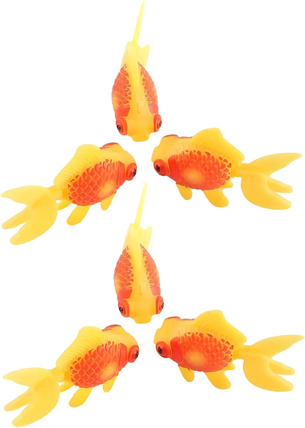 6Pcs Artificial Aquarium Fish Decorations, Moving Plastic Fish Tank Ornaments, Aquarium Décor