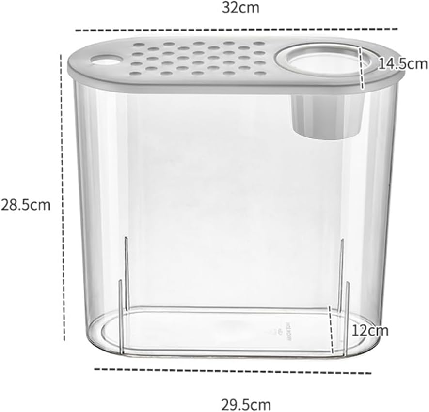 Small Fish Tank 2 Gallon, Desktop Mini Fish Tank, Starter Kits Betta Fish Tank with Decor Stones and Water Grass Decorations for Home or Office