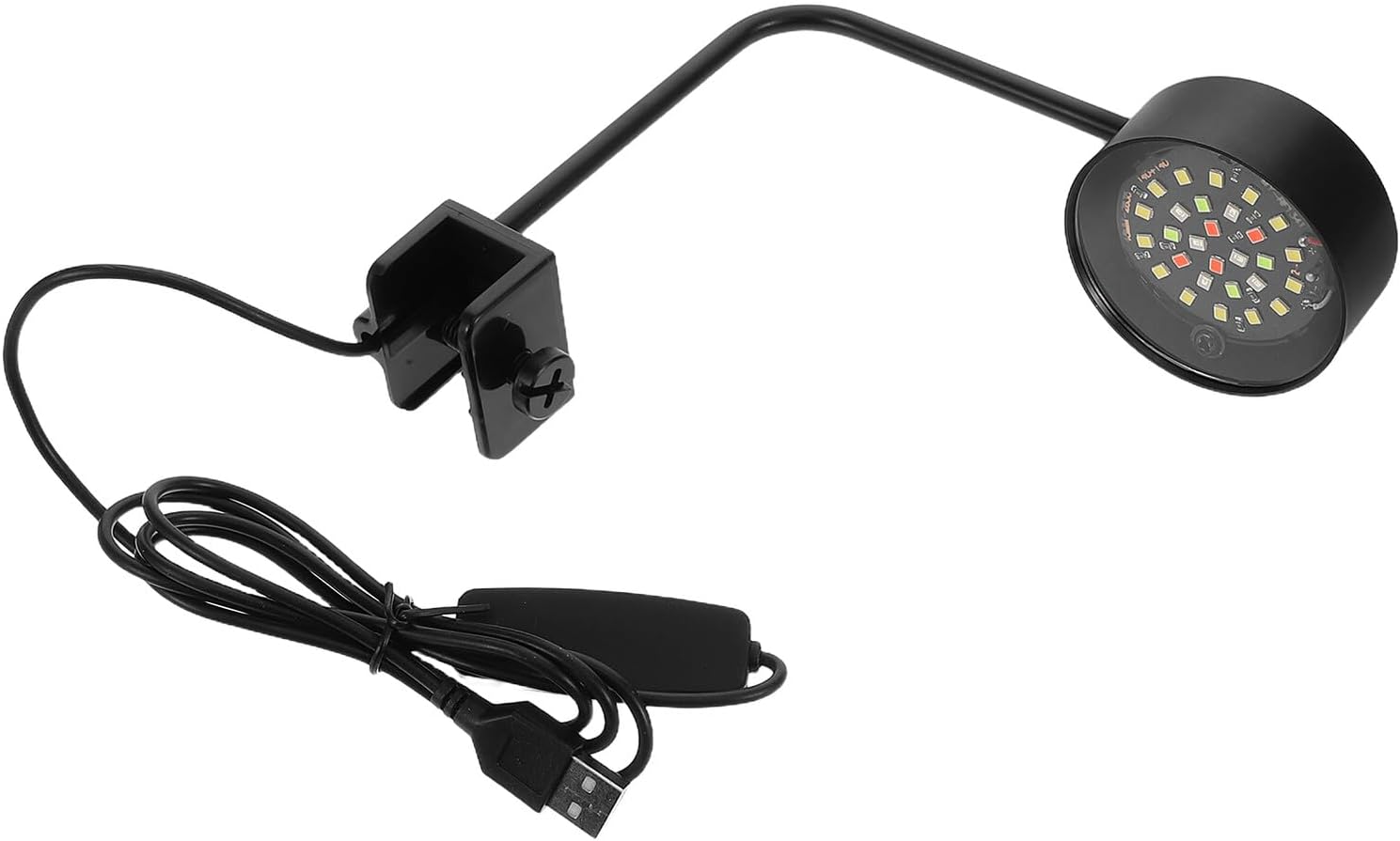 LED Aquarium Light with Blue and White Modes Mini Fish Tank Lamp for Small Betta and Shrimp Tanks Portable Compact Aquarium Illumination