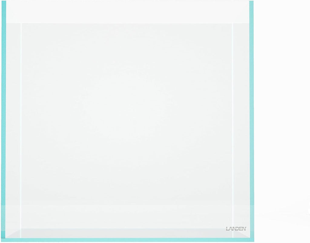 LANDEN 15.6 Gallon Cube Rimless Low Iron Aquarium Tank,15.7" L × 15.7" W × 15.7" H (40cm x 40cm x 40cm) 6mm Thickness with Nano Foam Leveling Mat Included