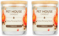 One Fur All Pet House Candle 9 OZ Plant-Based Soy Scented Candle with a 60 Hour Burn Time and a Cotton Wick - Fireside