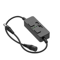 AIBOO Single Color Slider Dimmer with Timer - PWM 1pc DC 5V/12V/24V LED Controller, 36W Max, Slide Brightness Control & Auto-Off for LED Strip Lights, Closet, Counter, Aquarium Lighting (Black)