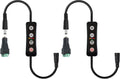 Aquarium Light Timer and Dimmer with 5.5mm x 2.1mm DC Barrel Connector, 6/10/12 Hour Modes, Adjustable 10-100% Brightness, Compatible with 12-24V DC LED Lights, 2 Pack
