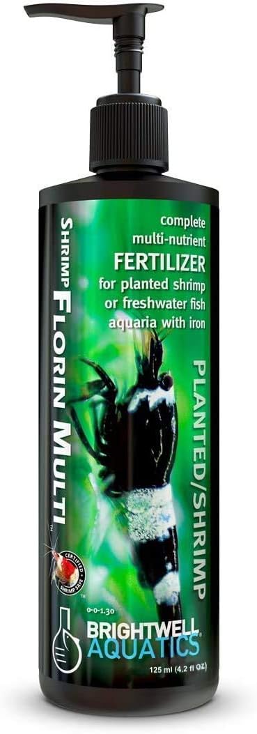 Brightwell Aquatics Shrimp FlorinMulti – Complete Plant Nutrient Supplement for Shrimp & Freshwater Aquariums – Supports Growth, Color & Health – Copper-Free, 125 ml