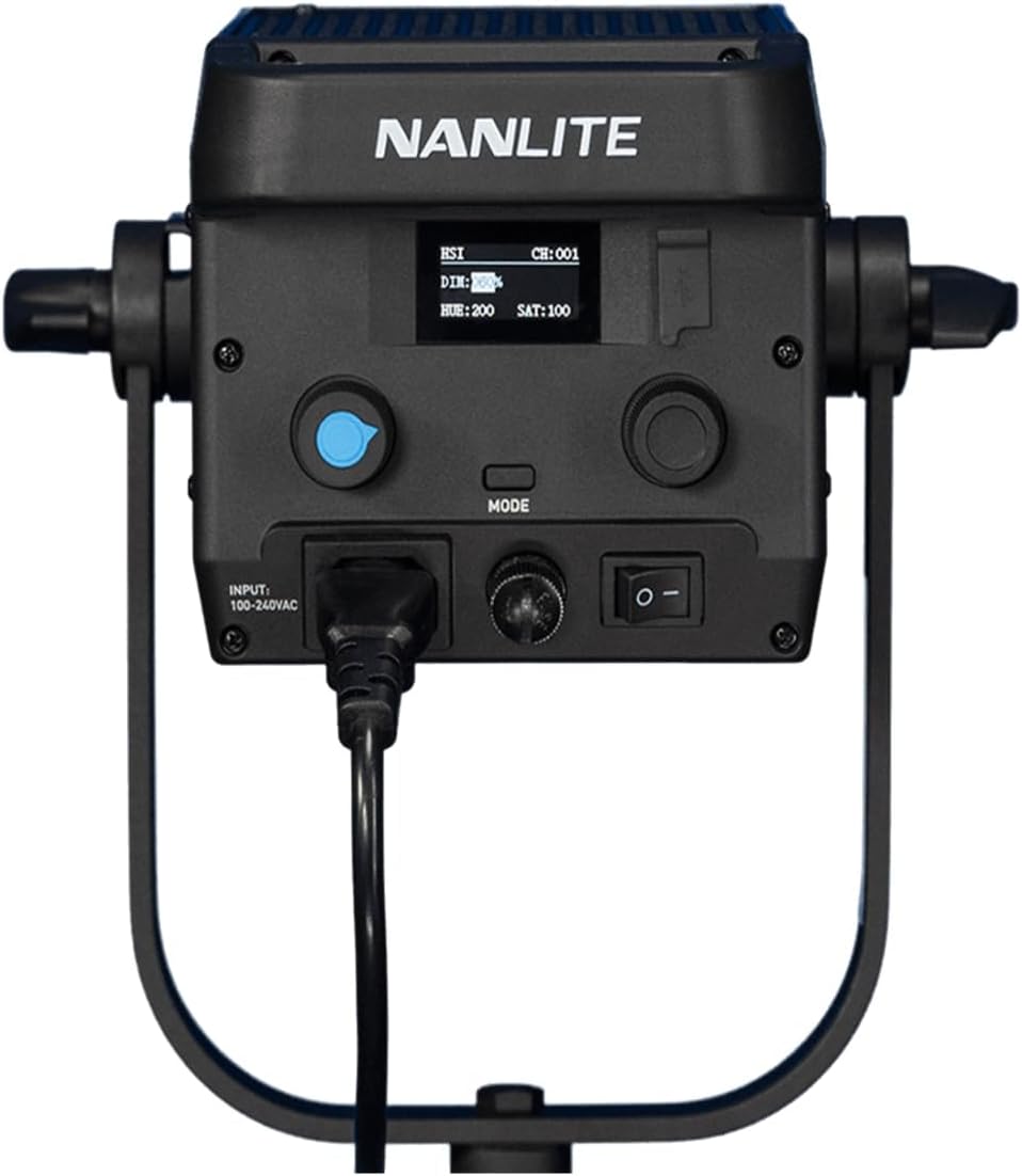 NANLITE FS-300C 300w RGB Studio Spotlight, 2700K-7500K, APP Control,Led Video Light Bowens Mount for Photography, Videography,Live Streamer,Content Creation