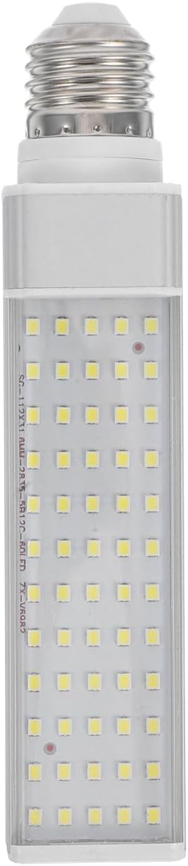 UEETEK E27 Aquarium Light Bulb : 11W White 6500K LED Corn Bulb Fish Tank Light for Coral and Plant Growth, 6.68X1.49X1.38in