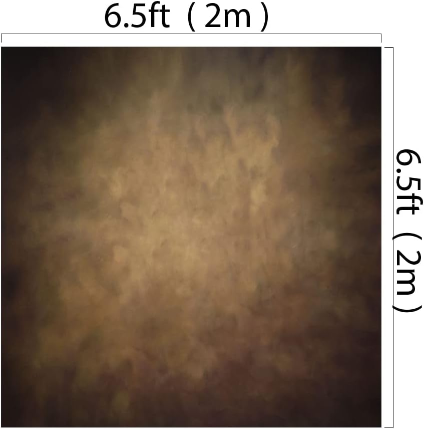 Kate 6.5×6.5ft Brown Portrait Backdrops Abstract Photography Background Old Master Texuture Photo Backdrops for Photographer Studio Soft Fabric