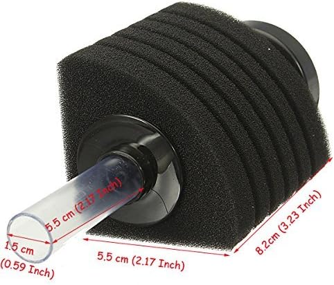 CNZ® XY-2891 Air Driven Biochemical Bio Corner Sponge Filter for Aquarium Fish Tank