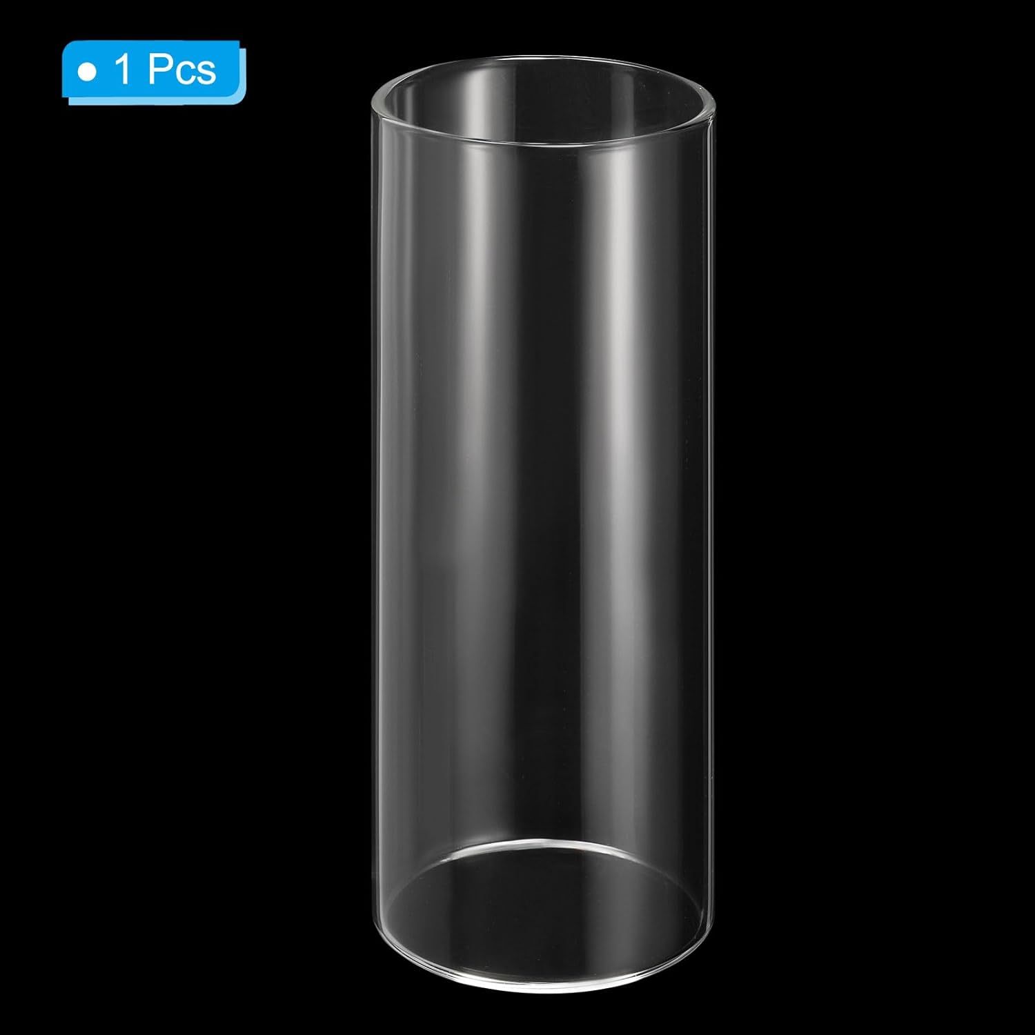 PATIKIL Clear Glass Cylinder Vase, 5.9" Tall and 2.2" Dia Tabletop Flowers Vase Floating Candle Holder Vase for Home Decor Wedding Centerpieces(10oz)