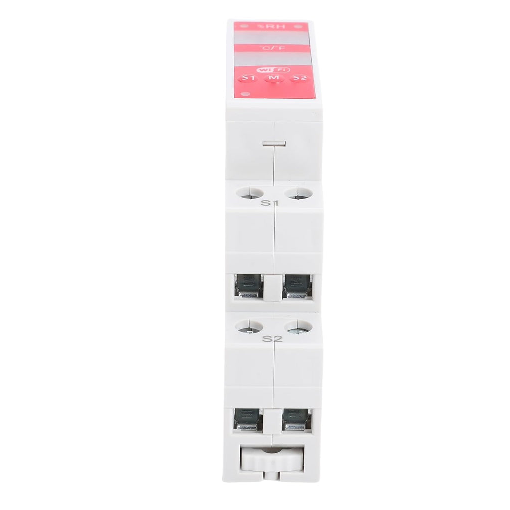 POCREATION Temperature Humidity Controller, WiFi Enabled 16A DIN Rail Mount Sensor for Breeding Farms and Incubators