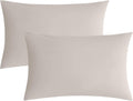 JELLYMONI Pillowcases King Set of 2 Cotton Envelope Pillow Covers Beige 20×36in Bed Pillow Case 100% Washed Cotton Soft Breathable (Pillows are not Included)