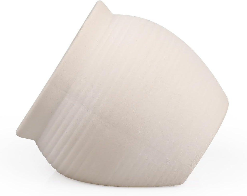 Fish Tank Ceramic Clay Pot for Hiding, Betta Fish Goldfish Hideout Aquarium Decorations, White