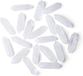 ZHIYUXI 20 Pcs Clear Quartz Crystals Healing Crystals Wand Gemstone Tumbled Polished Energy Reiki Healing Stone Wholesale Crystal Wand Meditation DIY Decor Gifts