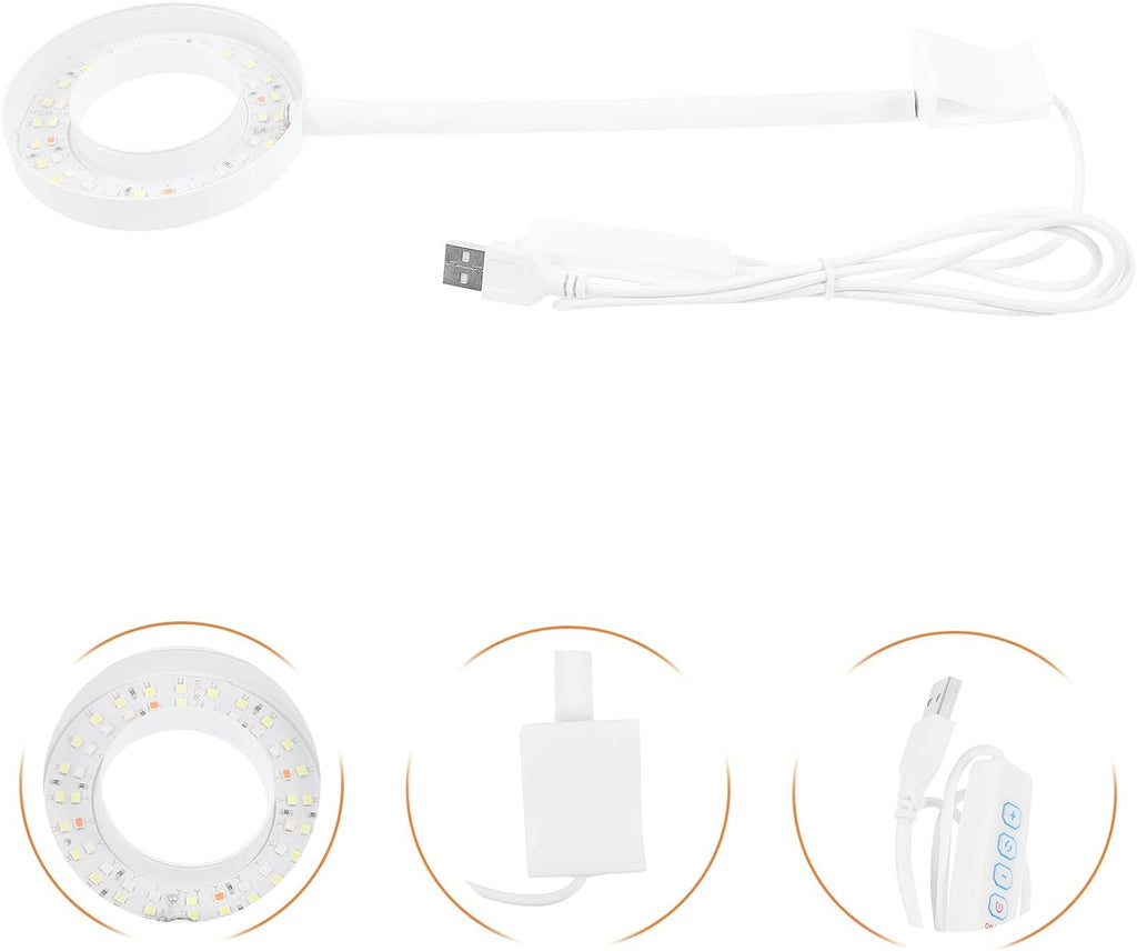 Small LED Aquarium Light for Fish Tanks with Clip High Brightness and Energy-efficient USB Lamp for Aquatic Plant Growth and Algae Tanks